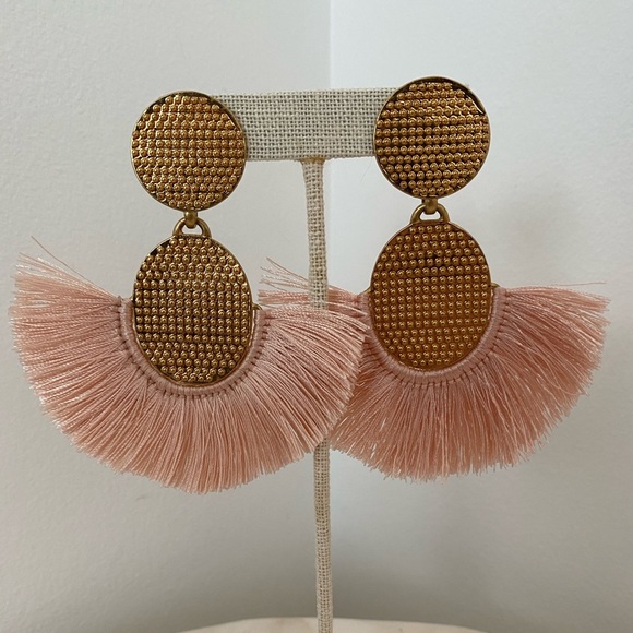 India Hicks Golden Fan Earrings - Picture 2 of 6